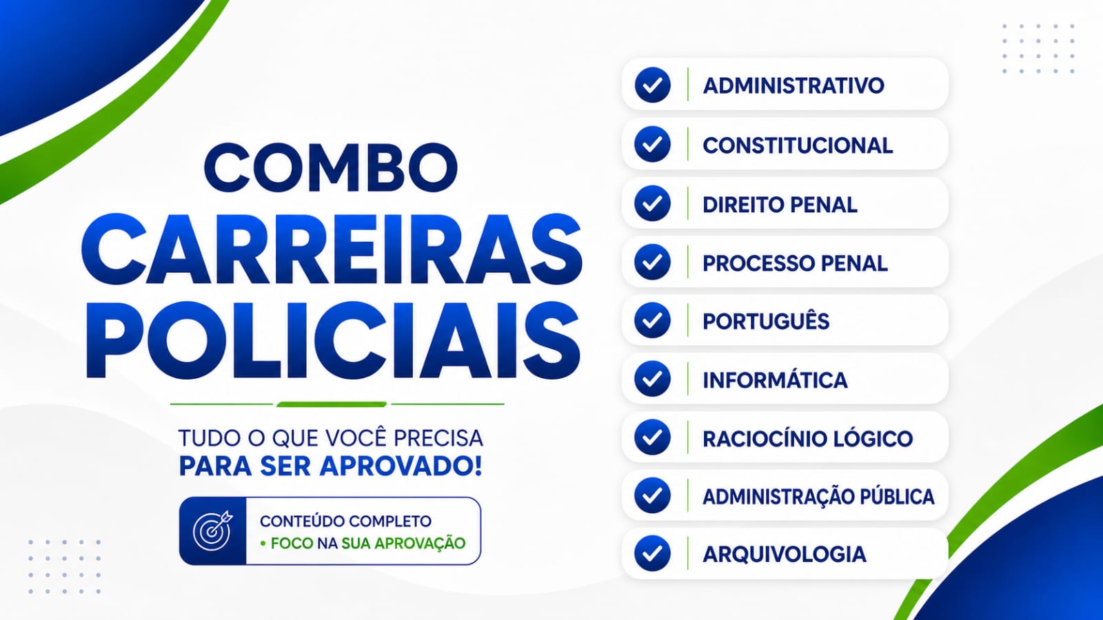 Combo Físico Carreiras Policiais